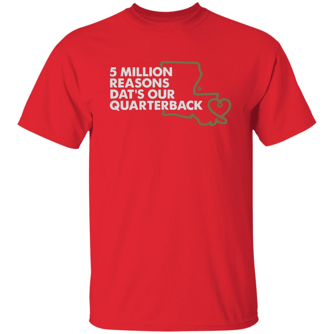 5 MILLION REASONS DAT’S OUR QUARTERBACK” Shirt 5 MILLION REASONS DAT’S OUR QUARTERBACK” Shirt