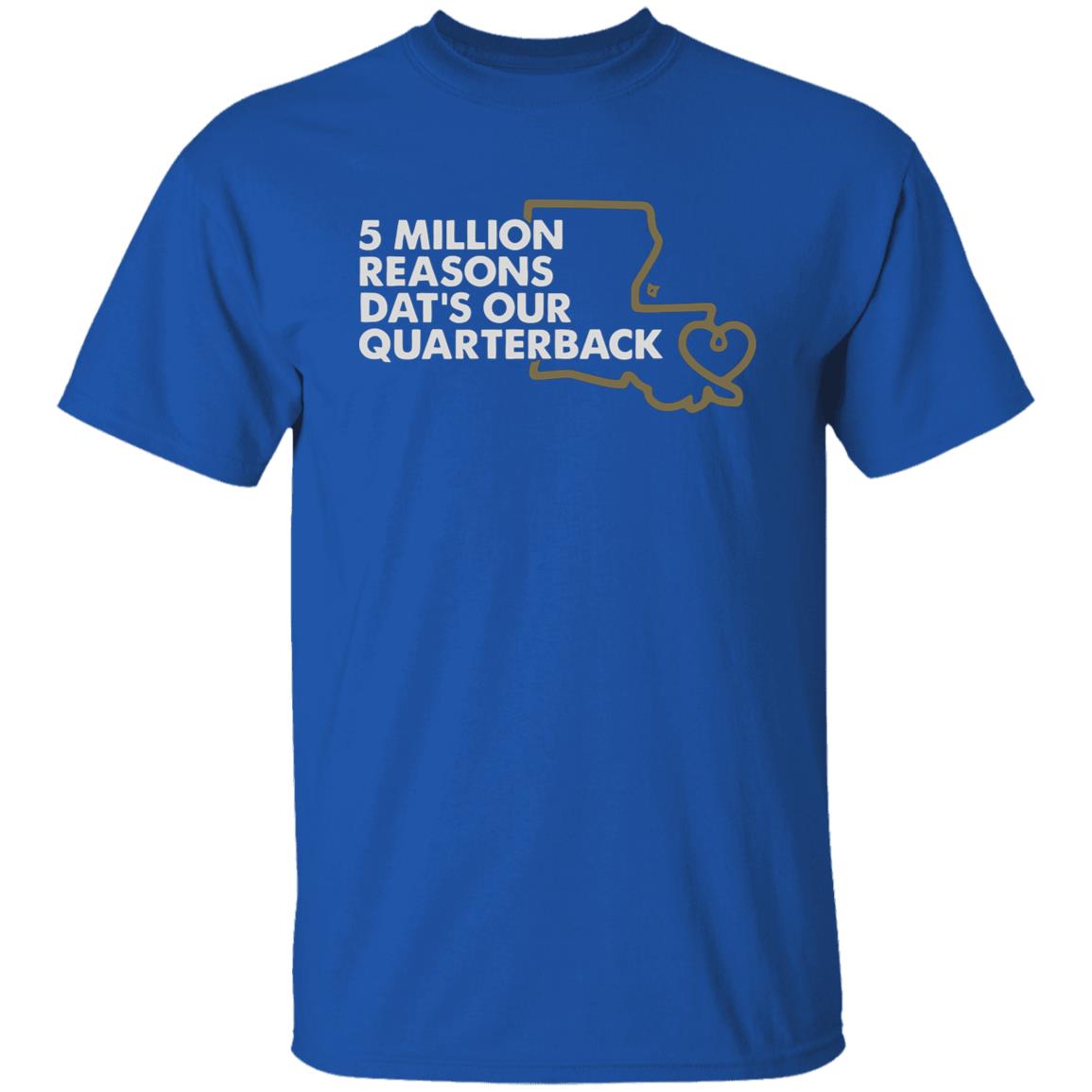 5 MILLION REASONS DAT’S OUR QUARTERBACK” Shirt 5 MILLION REASONS DAT’S OUR QUARTERBACK” Shirt