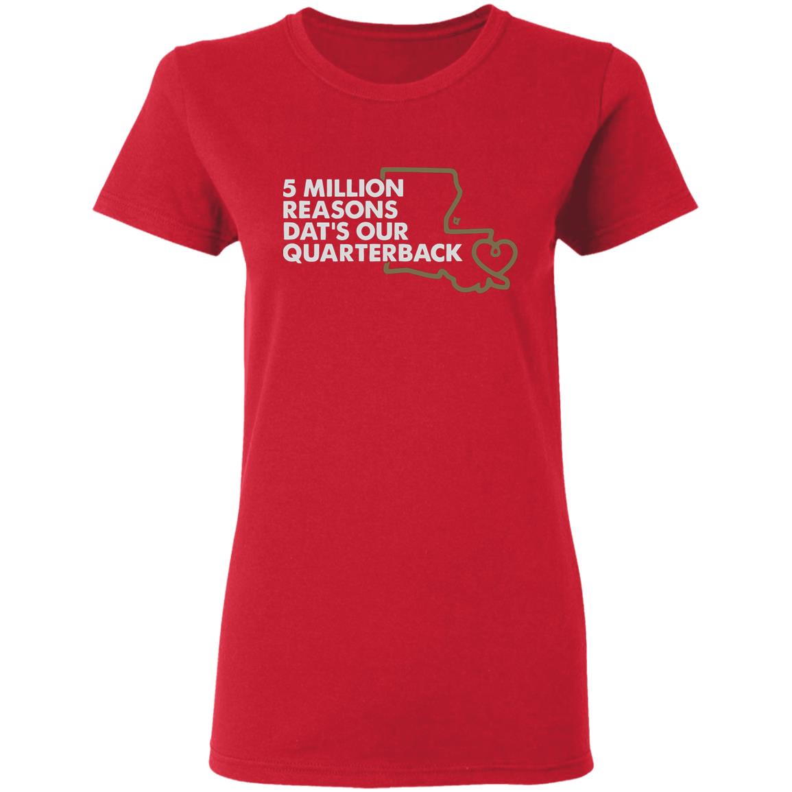 5 MILLION REASONS DAT’S OUR QUARTERBACK” Shirt 5 MILLION REASONS DAT’S OUR QUARTERBACK” Shirt