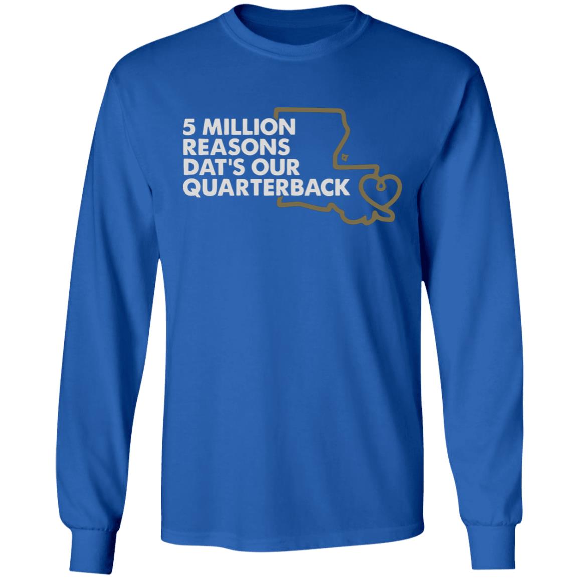 5 MILLION REASONS DAT’S OUR QUARTERBACK” Shirt 5 MILLION REASONS DAT’S OUR QUARTERBACK” Shirt